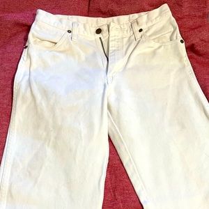 White Wrangler jeans